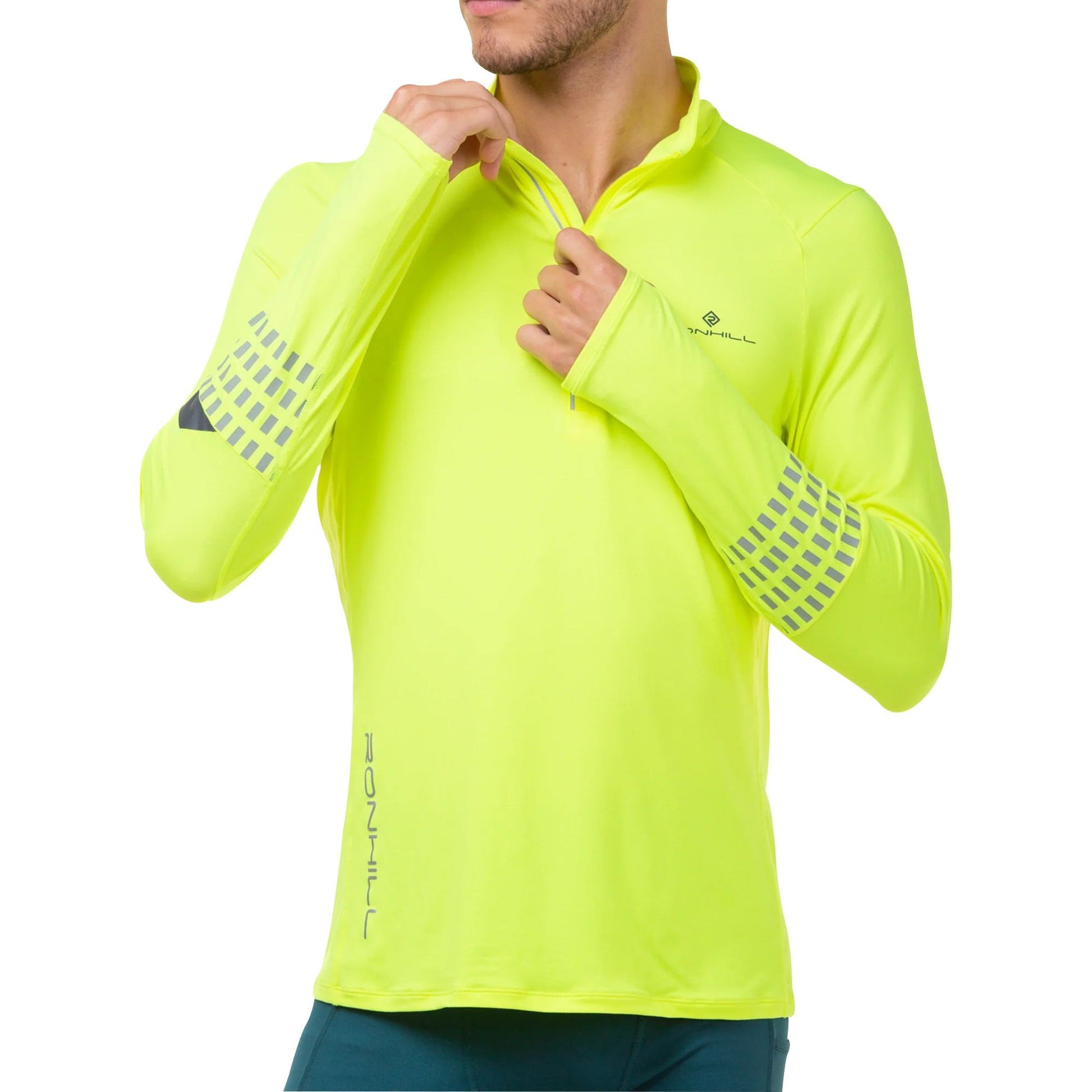Ronhill Afterhours Half Zip Long Sleeve Front - Front View