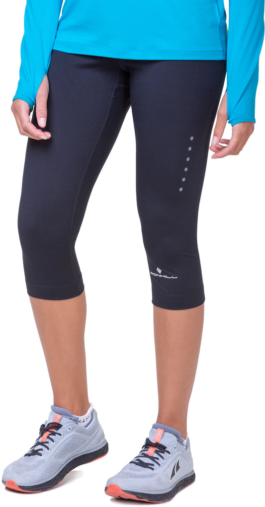 Ronhill Core Womens 3/4 Capri Running Tights - Black