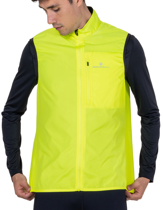 Ronhill Core Mens Running Gilet - Yellow