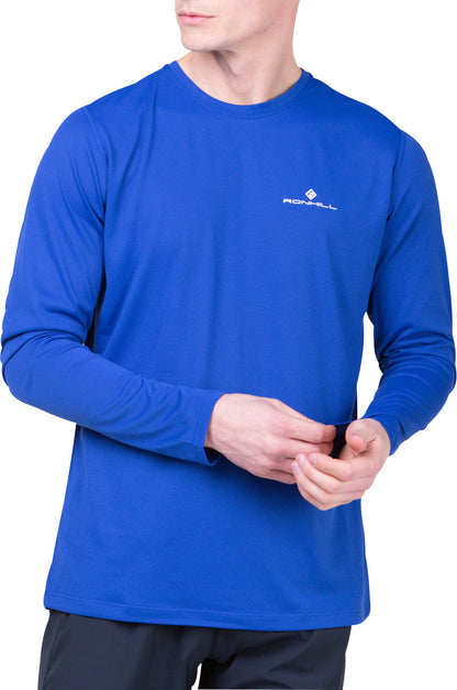 Ronhill Core Long Sleeve Mens Running Top - Blue