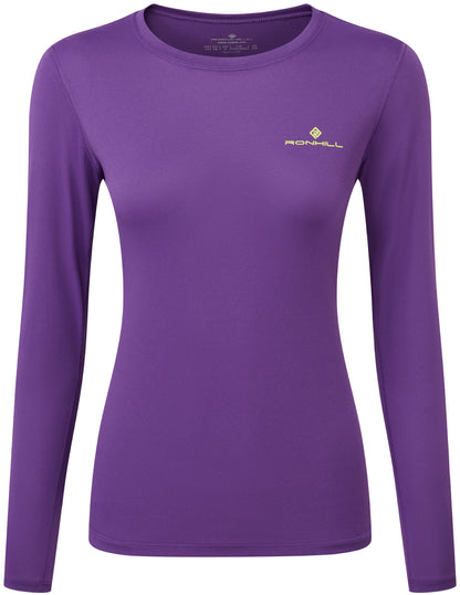 Ronhill Core Long Sleeve Womens Running Top - Purple
