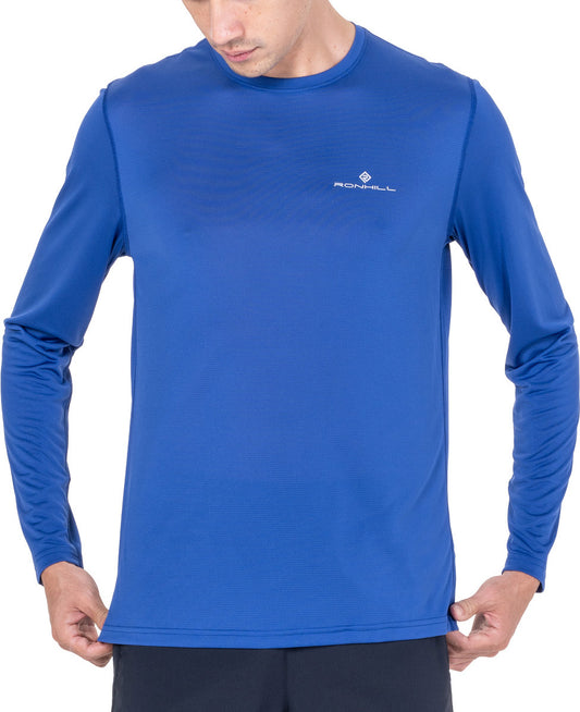 Ronhill Core Long Sleeve Mens Running Top - Blue