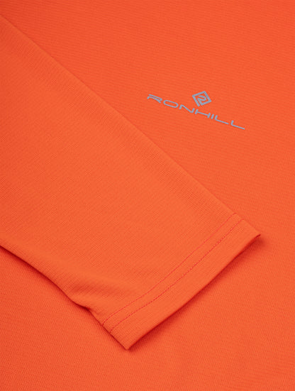Ronhill Core Long Sleeve Mens Running Top - Orange