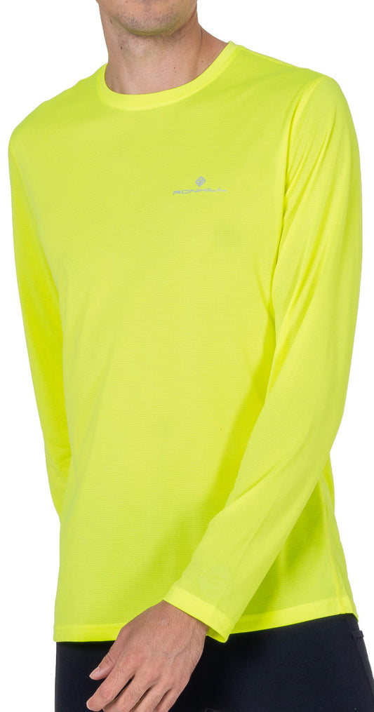 Ronhill Core Long Sleeve Mens Running Top - Yellow