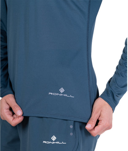Ronhill Core Long Sleeve Womens Running Top - Blue