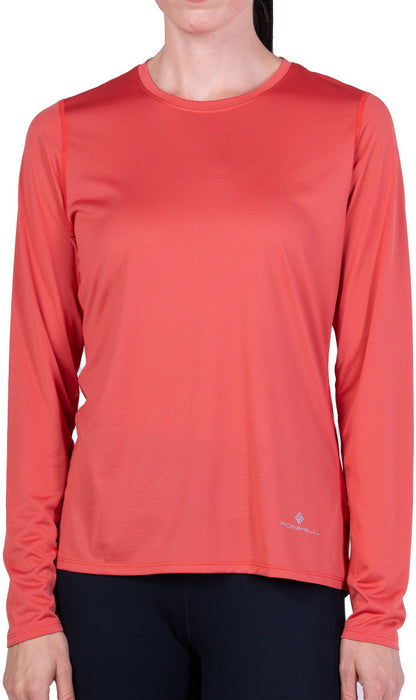 Ronhill Core Long Sleeve Womens Running Top - Pink