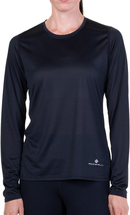 Ronhill Core Long Sleeve Womens Running Top - Black