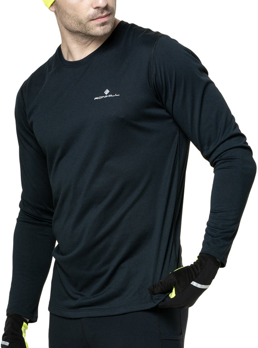Ronhill Core Long Sleeve Mens Running Top - Black