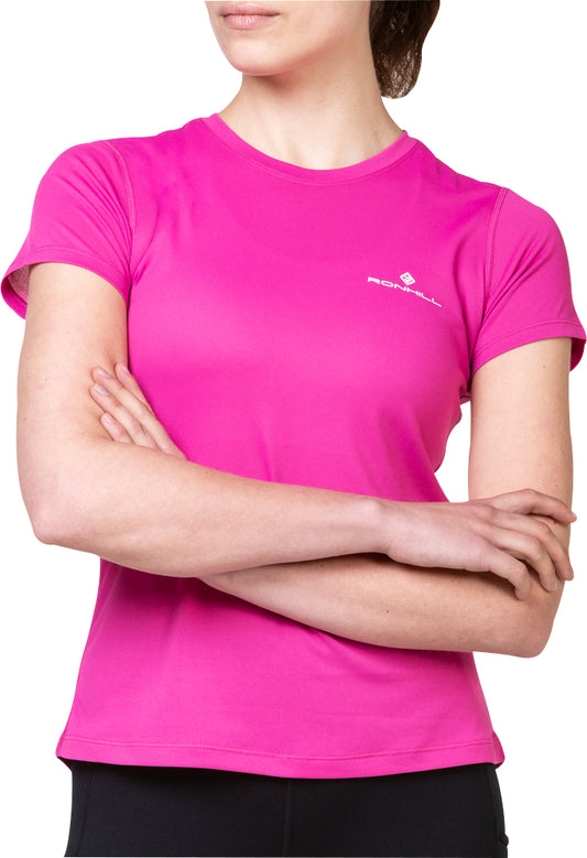 Ronhill Core Short Sleeve Womens Running Top - Pink