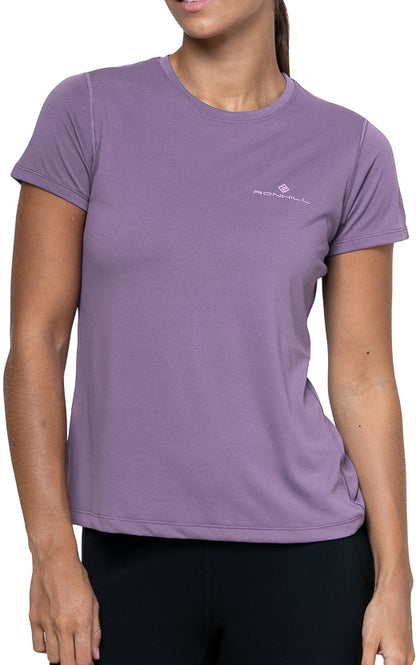 Ronhill Core Short Sleeve Womens Running Top - Purple