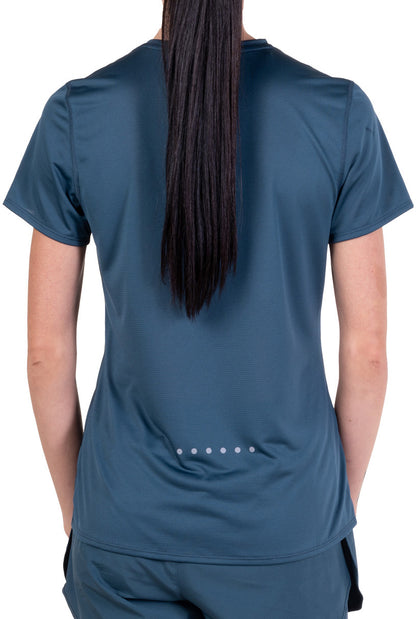 Ronhill Core Short Sleeve Womens Running Top - Blue