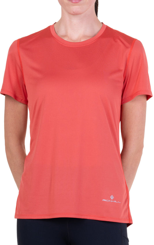 Ronhill Core Short Sleeve Womens Running Top - Pink