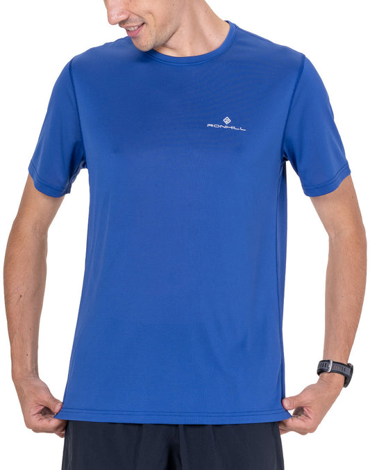 Ronhill Core Short Sleeve Mens Running Top - Blue