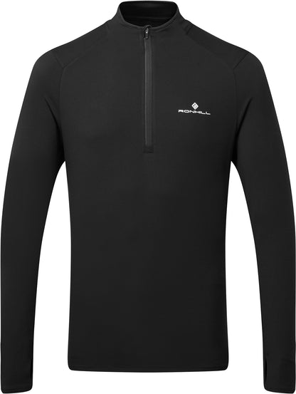 Ronhill Core Thermal Half Zip Long Sleeve Mens Running Top - Black
