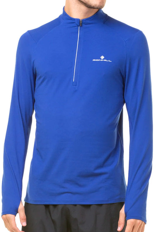 Ronhill Core Thermal Half Zip Long Sleeve Mens Running Top - Blue