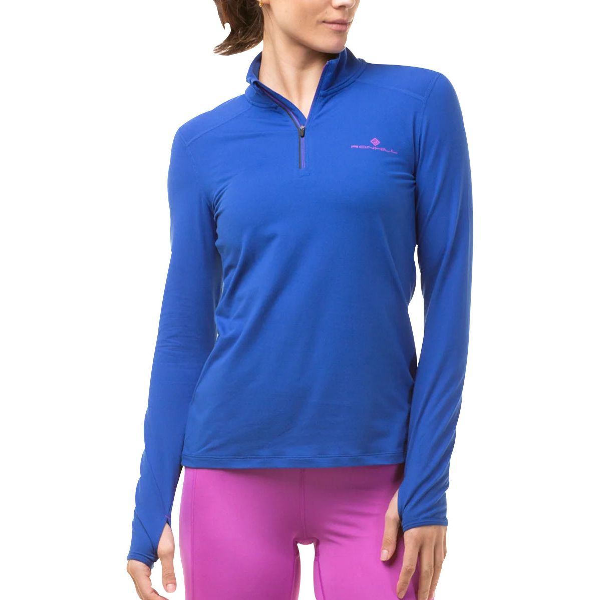 Ronhill Core Thermal Half Zip Long Sleeve Front - Front View