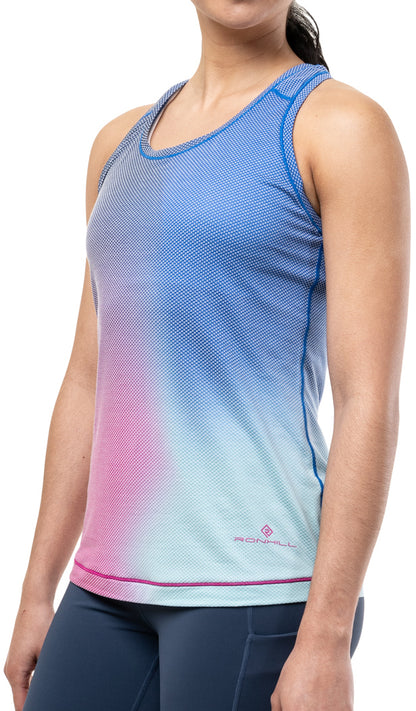 Ronhill Tech Golden Hour Womens Running Vest Tank Top - Blue