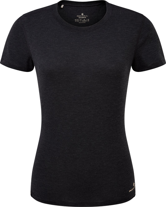 Ronhill Life Tencel Short Sleeve Womens Running Top - Black