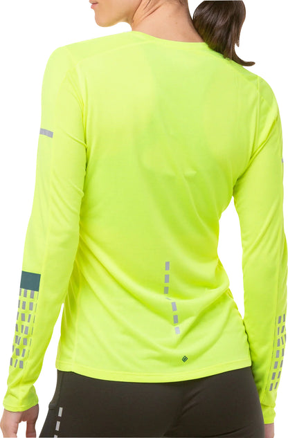 Ronhill Tech Afterhours Long Sleeve Womens Running Top - Yellow