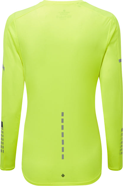Ronhill Tech Afterhours Long Sleeve Womens Running Top - Yellow