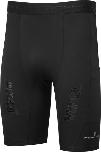 Ronhill Tech All Terrain 10 Inch Mens Short Running Tights - Black
