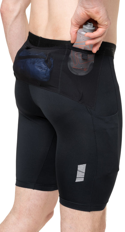 Ronhill Tech All Terrain 10 Inch Mens Short Running Tights - Black