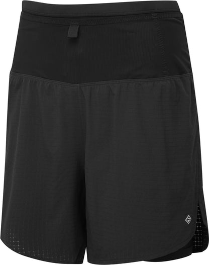 Ronhill Tech All Terrain Twin 2 in 1 Womens Running Shorts - Black