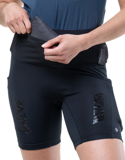 Ronhill Tech All Terrain 7 Inch Stretch Womens Short Running Tights - Black