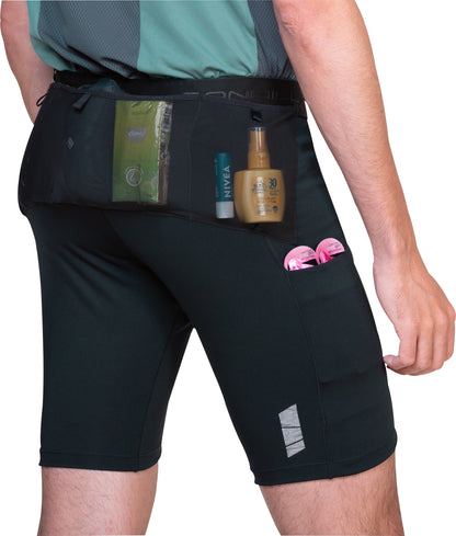 Ronhill Tech All Terrain 8 Inch Stretch Mens Short Running Tights - Black