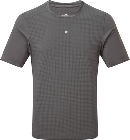 Ronhill Tech All Terrain Short Sleeve Mens Running Top - Grey