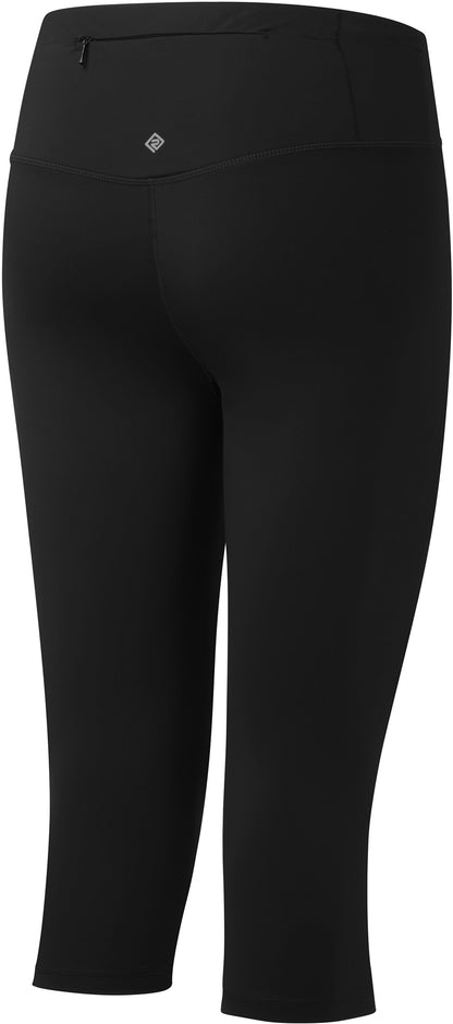Ronhill Tech Contour Womens 3/4 Capri Running Tights - Black