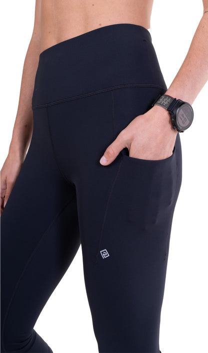 Ronhill Tech Contour Womens 3/4 Capri Running Tights - Black
