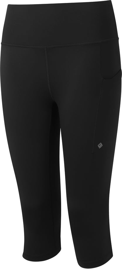 Ronhill Tech Contour Womens 3/4 Capri Running Tights - Black