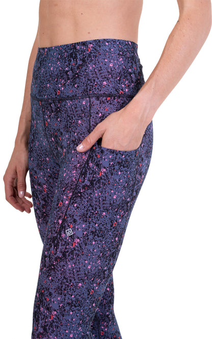 Ronhill Tech Contour Womens Long Running Tights - Purple