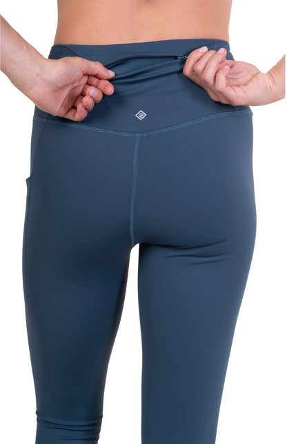 Ronhill Tech Contour Womens Long Running Tights - Blue