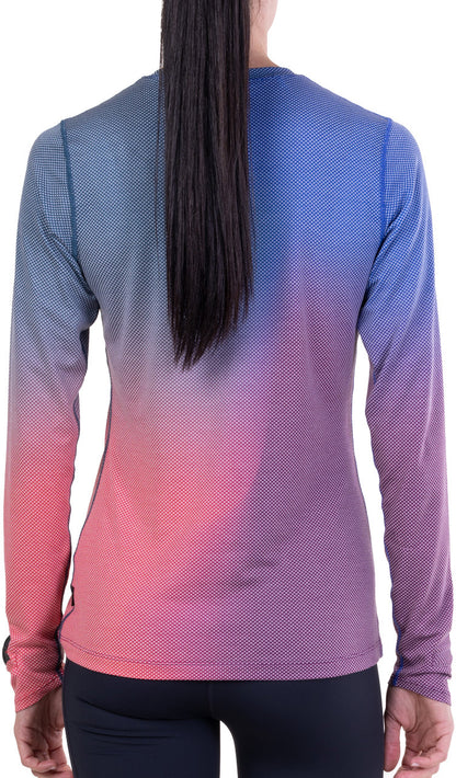 Ronhill Tech Golden Hour Long Sleeve Womens Running Top - Blue