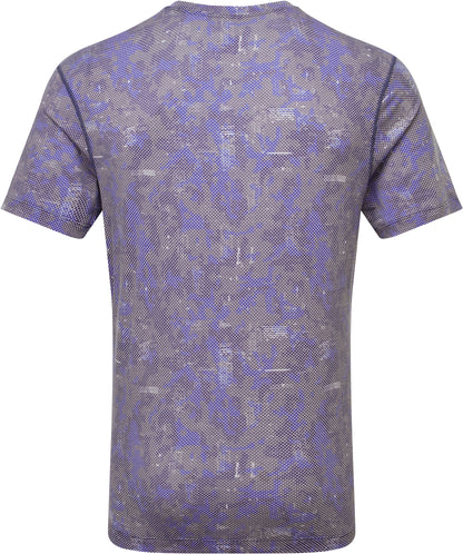 Ronhill Tech Golden Hour Short Sleeve Mens Running Top - Blue