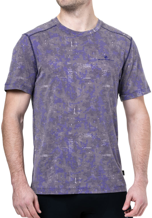 Ronhill Tech Golden Hour Short Sleeve Mens Running Top - Blue