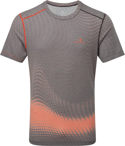 Ronhill Tech Golden Hour Short Sleeve Mens Running Top - Grey