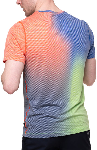 Ronhill Tech Golden Hour Short Sleeve Mens Running Top - Blue