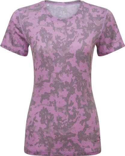 Ronhill Tech Golden Hour Short Sleeve Womens Running Top - Purple