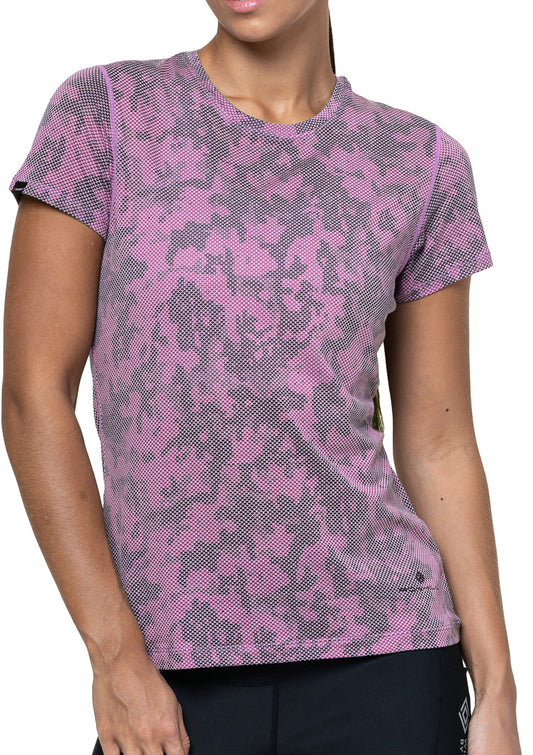 Ronhill Tech Golden Hour Short Sleeve Womens Running Top - Purple