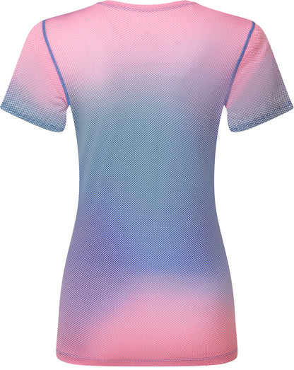 Ronhill Tech Golden Hour Short Sleeve Womens Running Top - Pink