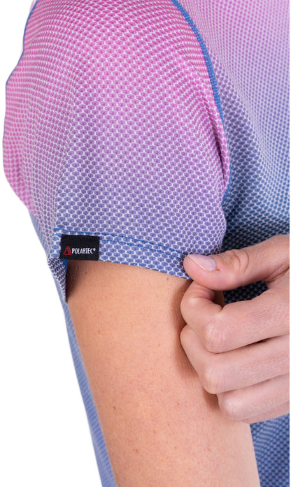 Ronhill Tech Golden Hour Short Sleeve Womens Running Top - Pink