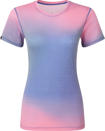 Ronhill Tech Golden Hour Short Sleeve Womens Running Top - Pink