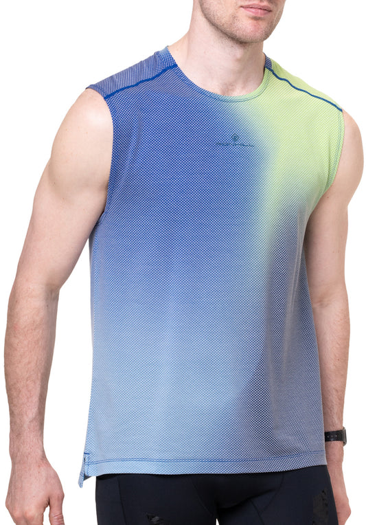Ronhill Tech Golden Hour Mens Running Vest - Blue