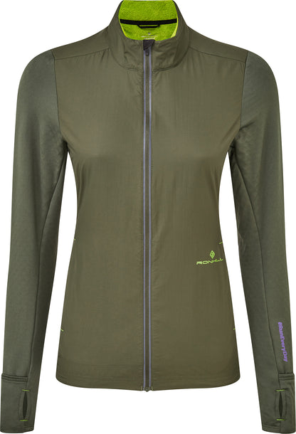 Ronhill Tech Hyperchill Womens Running Jacket - Green