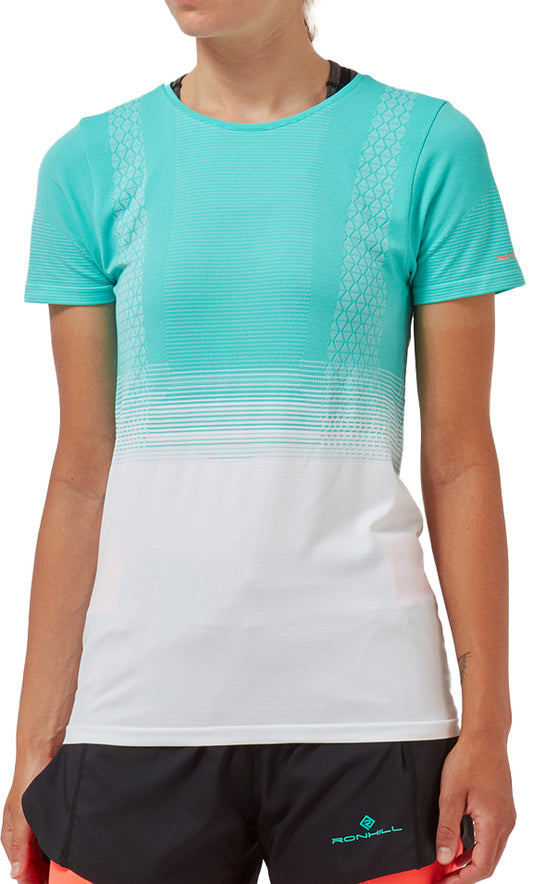 Ronhill Tech Marathon Short Sleeve Womens Running Top - Green