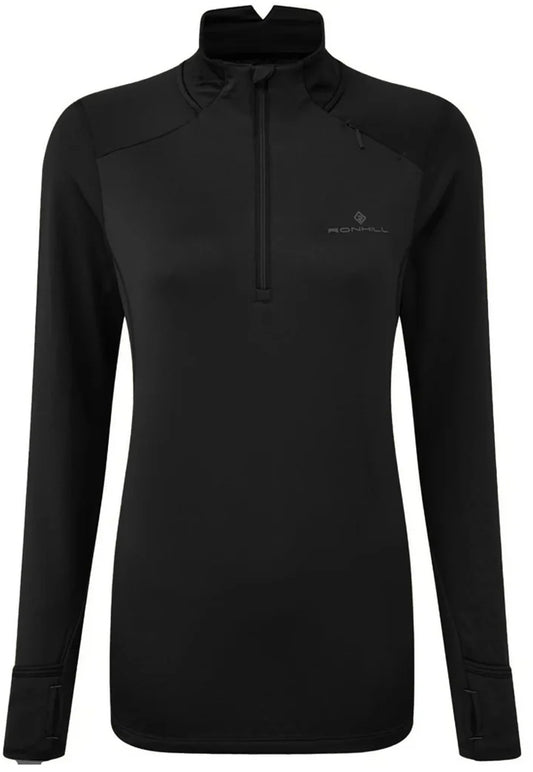 Ronhill Prism Half Zip Long Sleeve Womens Running Top - Black