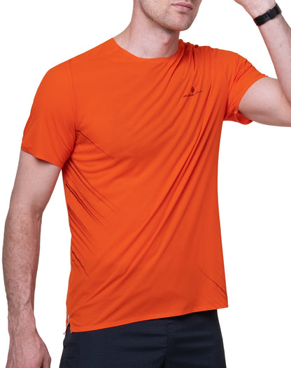 Ronhill Tech Race Short Sleeve Mens Running Top - Orange